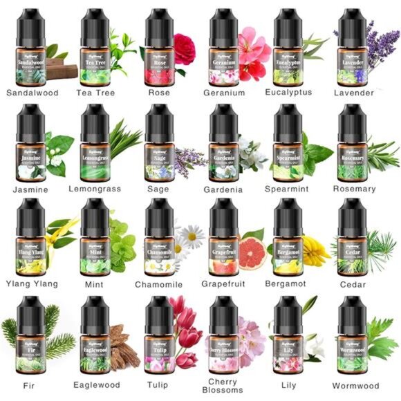 Essential Oils Set, 24 Scents Fragrance Oil for Candle Soap Making, Long Lasting - Picture 3 of 7